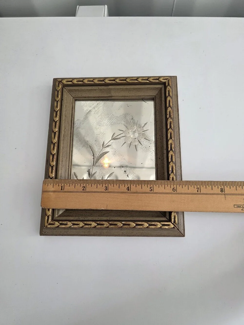 Vintage Etched Mirror